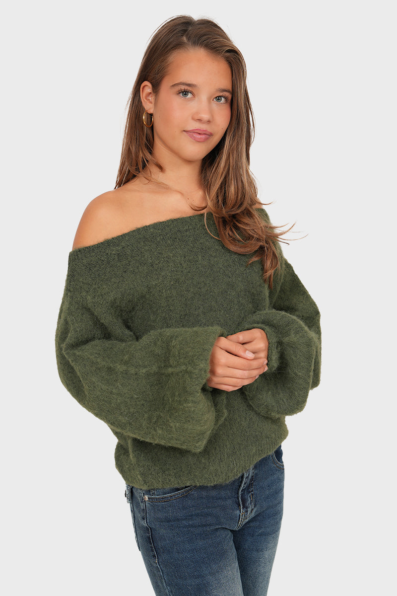 "Emmie" sweater khaki