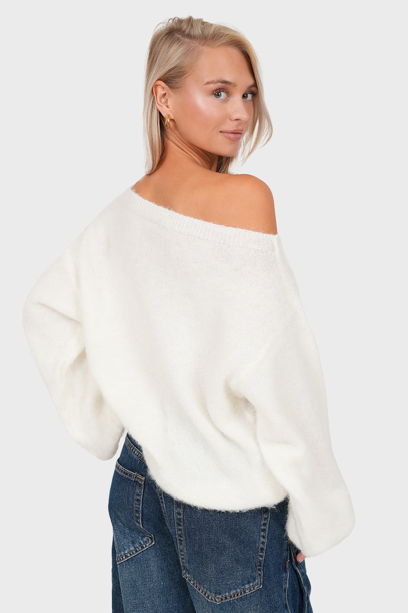 "Emmie" sweater white