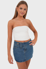 "Izzy" denimskjørt blå