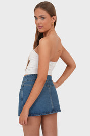 "Izzy" denimskjørt blå