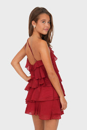 “Julie” dress bordeaux