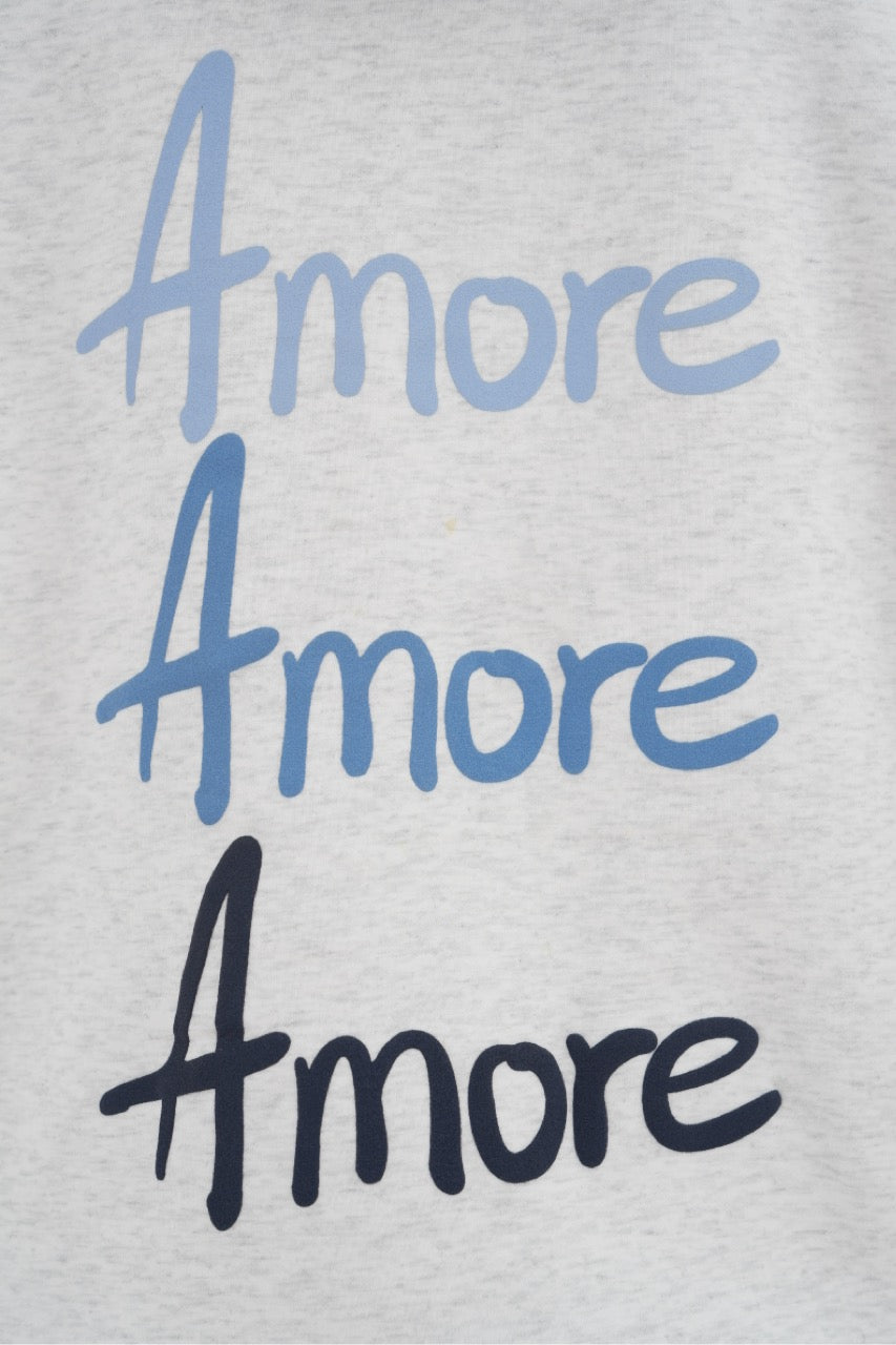 "Amore" hoodie grey