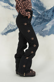 "Starry" ski pants leopard