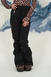 "Starry" ski pants leopard