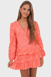 "Lacey" dress coral