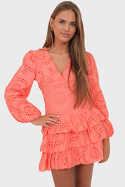 "Lacey" dress coral