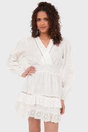 "Mira" dress white