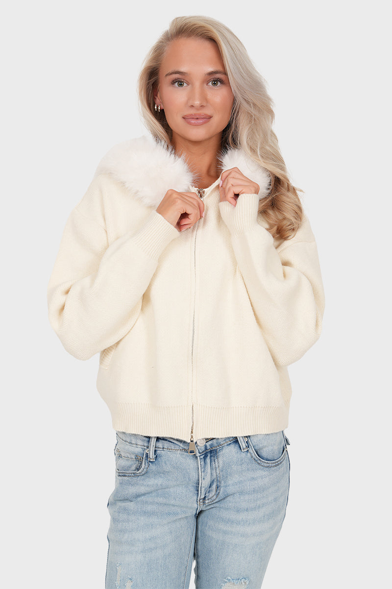 "Frida” cardigan off white