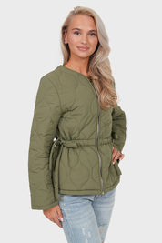"Evy” quilted jacket khaki