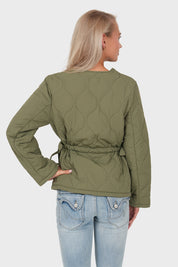 "Evy” quilted jacket khaki