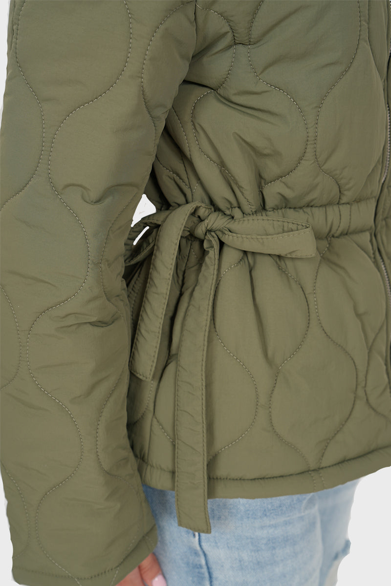 "Evy” quilted jacket khaki