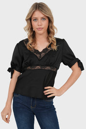 "Eira" top black