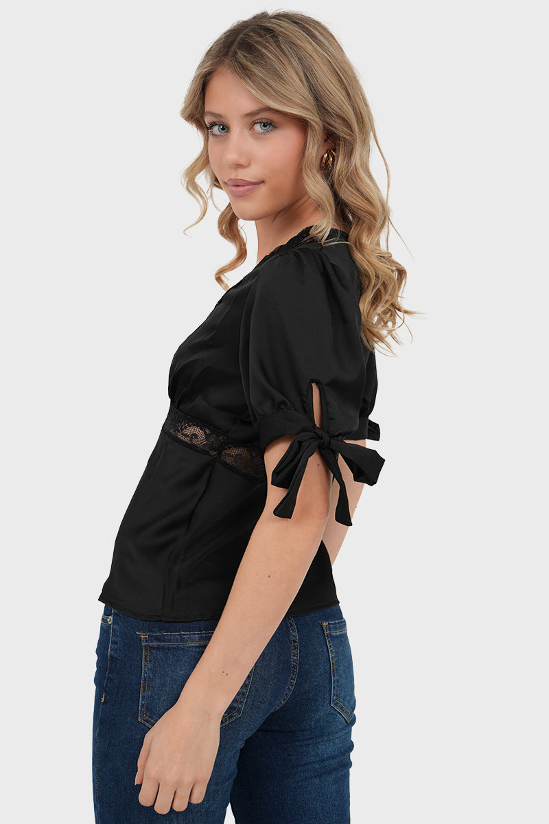 "Eira" top black
