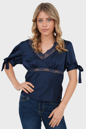 "Eira" top navy