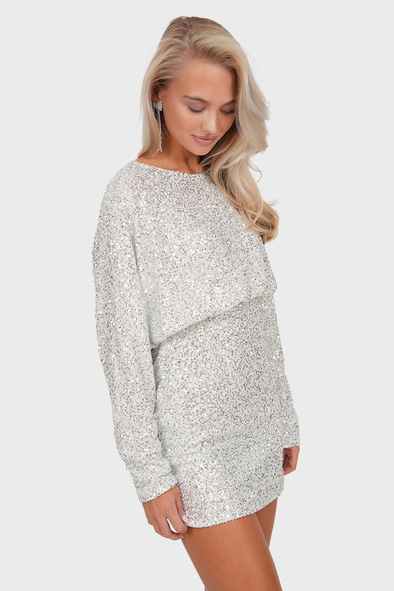 “Kylie” dress silver