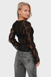 “Alana” top black