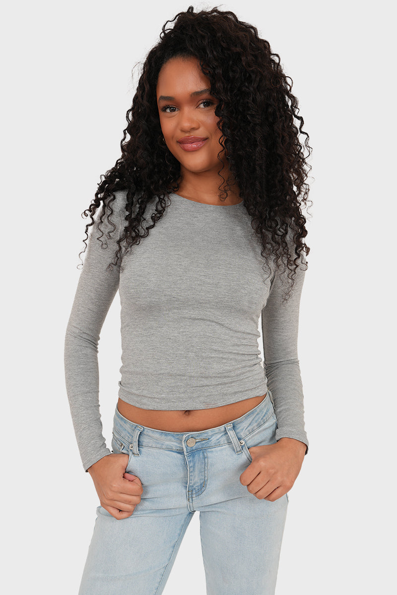 "Muse" top grey