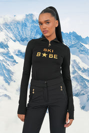 "Ski babe" ski pully black