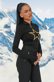 "Stargirl" ski pully black