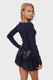 “Cassidy” skirt navy