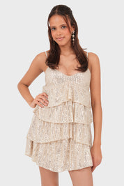 "Lush" dress gold (PRE ORDER)