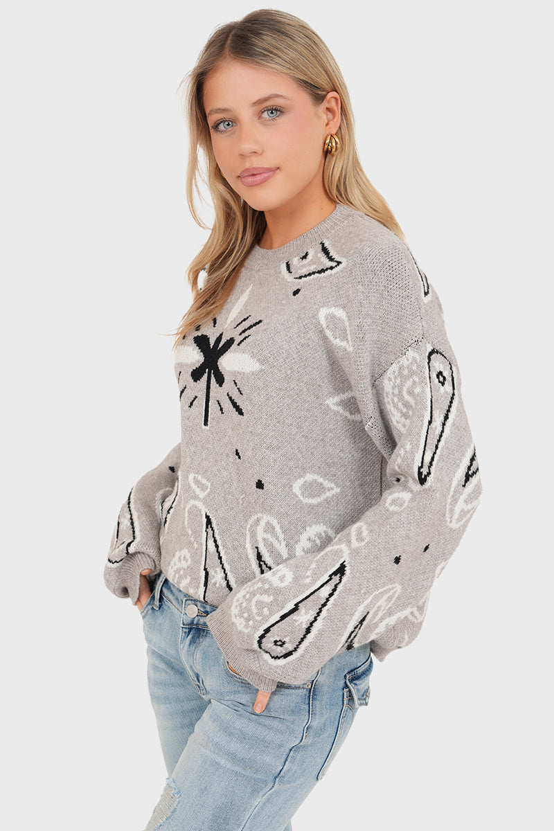 "Vera" sweater white