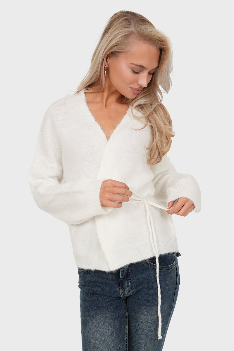 "Blaire” cardigan white