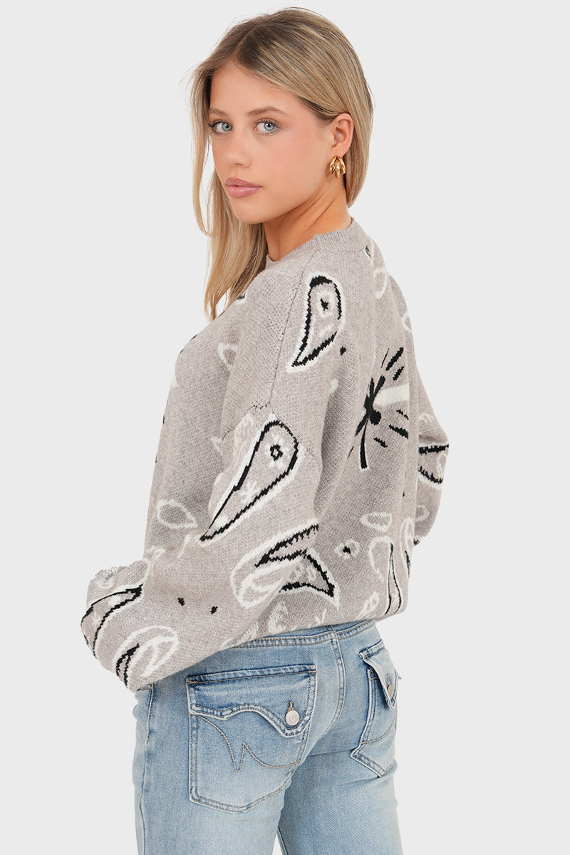 "Vera" sweater white