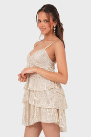 "Lush" dress gold (PRE ORDER)