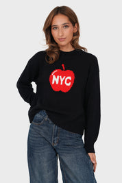 "NYC” sweater navy