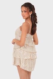 "Lush" dress gold (PRE ORDER)