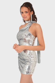 "Flare" dress silver (PRE ORDER)