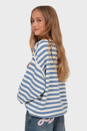 "Cecile" sweater striped blue