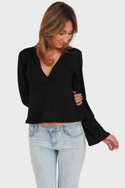 "Valerie" top black