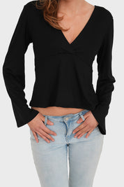 "Valerie" top black