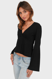 "Valerie" top black