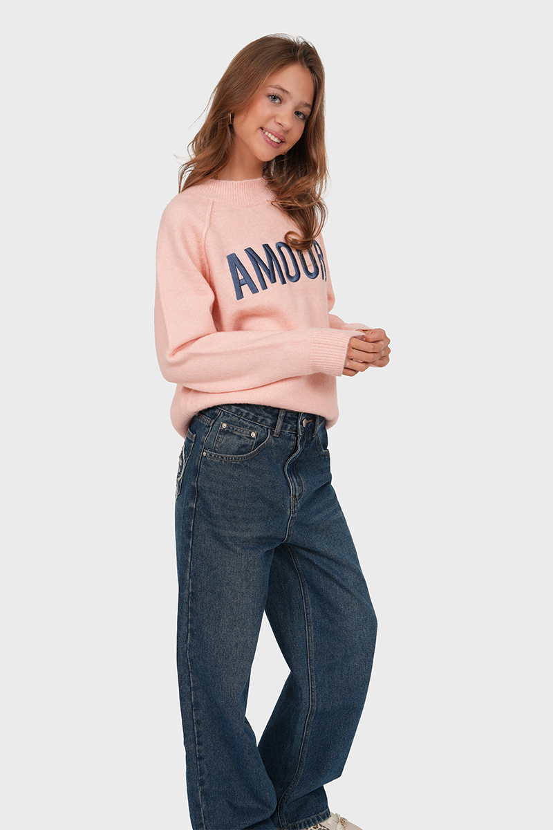 "Cleo” wide leg jeans dark blue