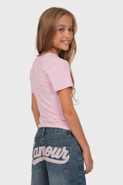 "Caro” t-shirt pink