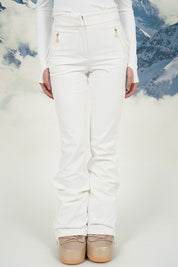 "Snowfall" ski pants white tall