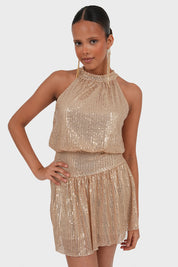 Robe "Madison" dorée