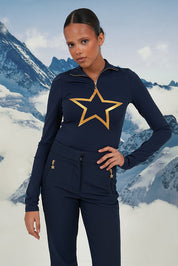 "Stargirl" ski pully navy