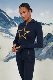 "Stargirl" ski pully navy