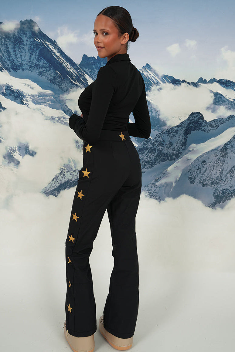 "Starry" ski pants black