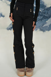 "Starry" ski pants black