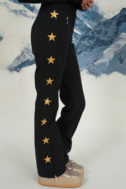 "Starry" ski pants black