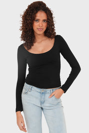 "Nola" top black