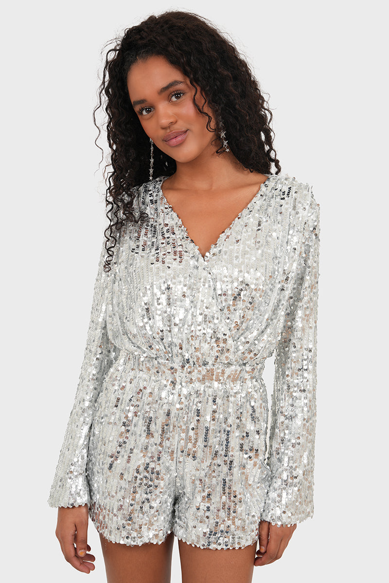 "Starlight" playsuit silver