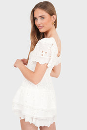 "Lover lace" kjole hvit