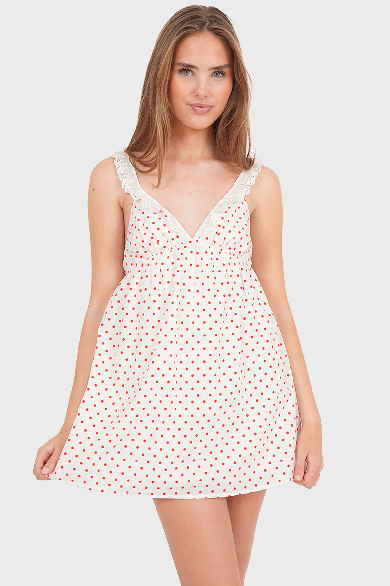 "Bambi" dress white & "Sweet peach" dress white bundle deal