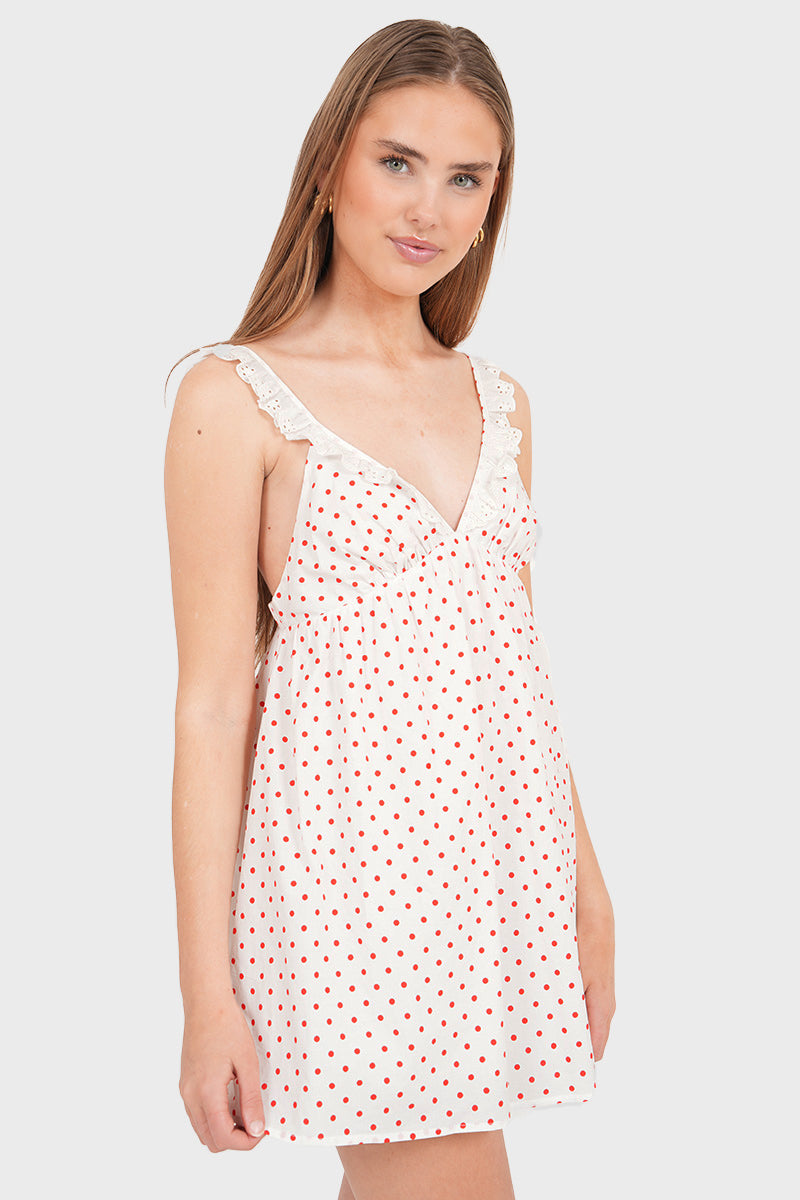 "Bambi" dress white & "Sweet peach" dress white bundle deal